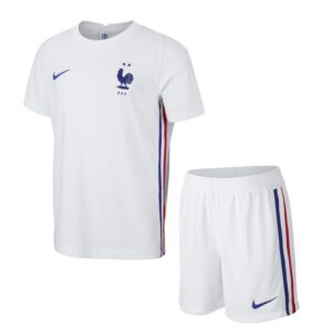 PACK JUNIOR FRANCE EXTERIEUR. ENSEMBLE MAILLOT ET SHORT 2020-2021