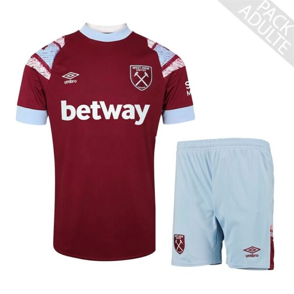 PACK WEST HAM DOMICILE ADULTE 2022-2023