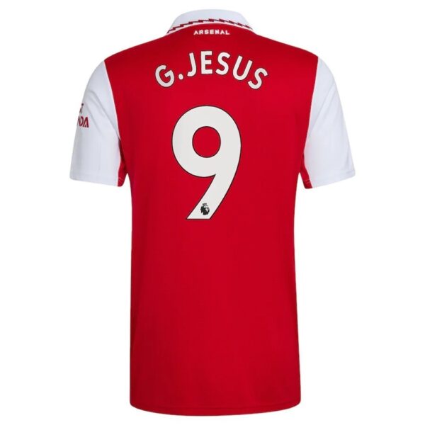 PACK ARSENAL DOMICILE GABRIEL JESUS. ENSEMBLE ADULTE MAILLOT ET SHORT 2022-2023