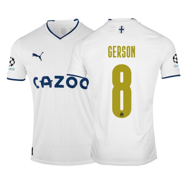 MAILLOT OLYMPIQUE DE MARSEILLE DOMICILE GERSON CHAMPIONS LEAGUE 2022-2023