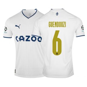 MAILLOT OLYMPIQUE DE MARSEILLE GUENDOUZI DOMICILE CHAMPIONS LEAGUE 2022-2023