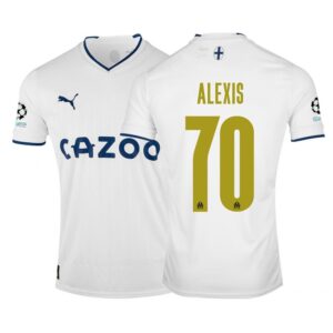 MAILLOT OLYMPIQUE DE MARSEILLE ALEXIS SANCHEZ DOMICILE CHAMPIONS LEAGUE 2022-2023