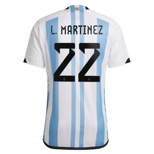 MAILLOT ARGENTINE DOMICILE LAUTARO MARTINEZ 2022-2023