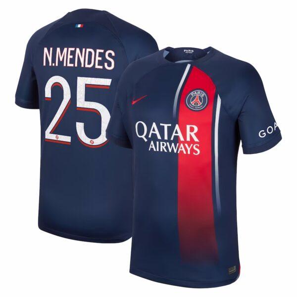 MAILLOT PSG DOMICILE NUNO MENDES 2023-2024