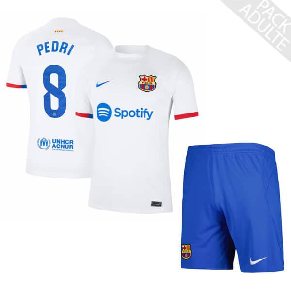 PACK FC BARCELONE EXTERIEUR PEDRI ADULTE 2023-2024