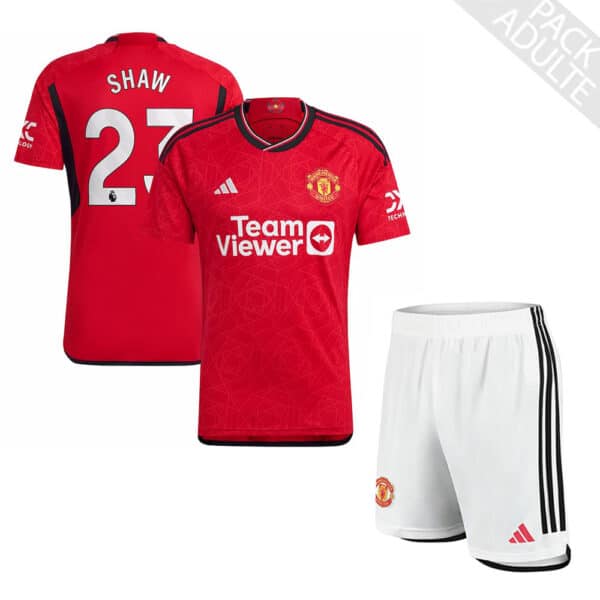 PACK MANCHESTER UNITED DOMICILE SHAW ENSEMBLE ADULTE 2023-2024