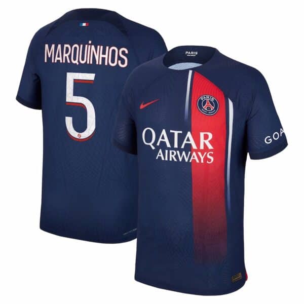 MAILLOT PSG DOMICILE MARQUINHOS VERSION VAPOR MATCH 2023-2024