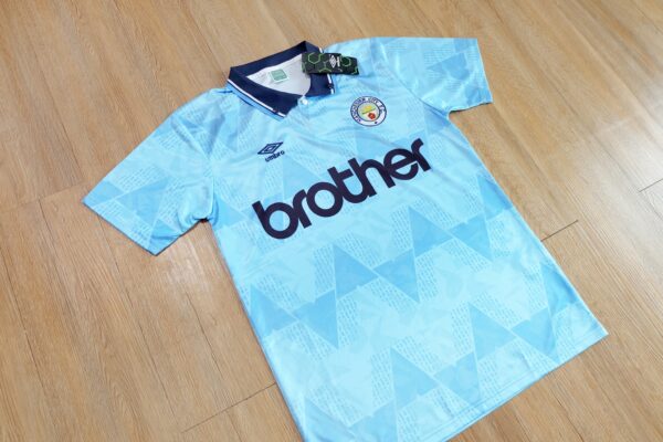 MAILLOT RETRO MANCHESTER CITY DOMICILE SAISON 1989-1990