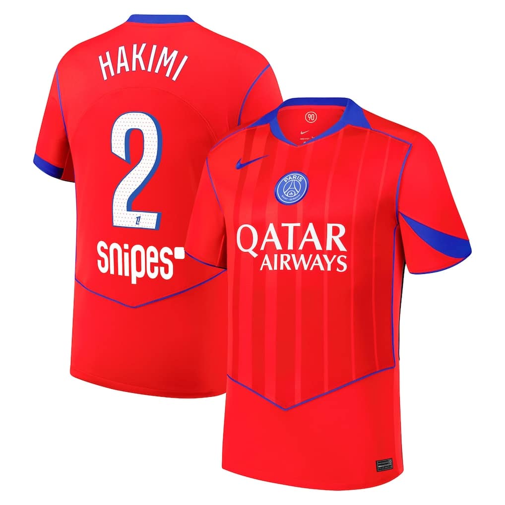 MAILLOT PSG THIRD HAKIMI SAISON 2025-2026 MAILLOT PSG THIRD HAKIMI SAISON 2025-2026