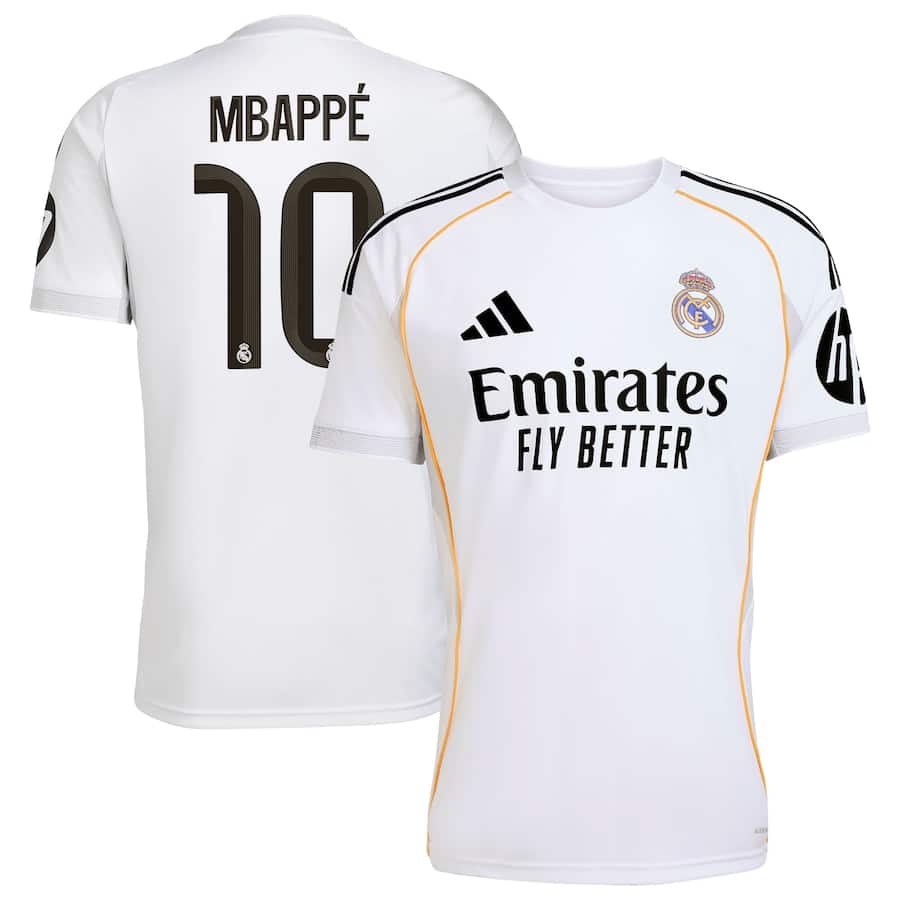 MAILLOT REAL MADRID DOMICILE MBAPPE 2025-2026 MAILLOT REAL MADRID DOMICILE MBAPPE 2025-2026